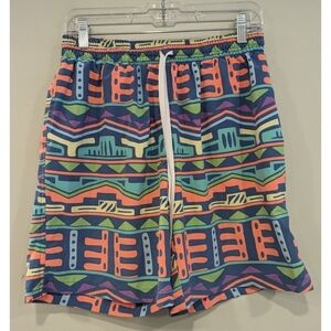 Chubbies Neon Retro Swim Trunks Size Large